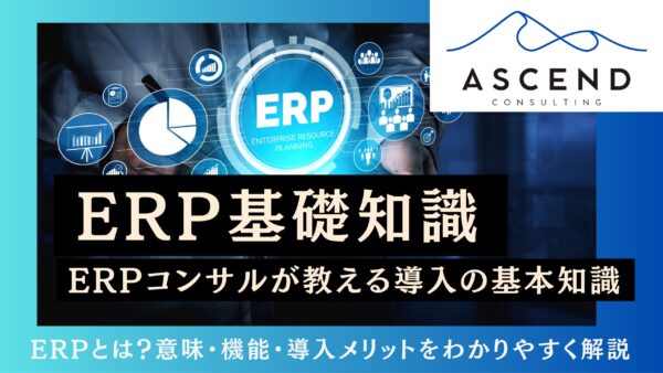 ERPとは？意味・機能・導入メリットをわかりやすく解説